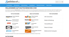 Desktop Screenshot of egutscheincode.com